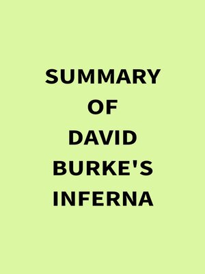 cover image of Summary of David Burke's Inferna